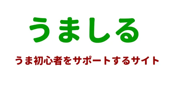 umasiru.com の OGP 画像(縮小したコピー)